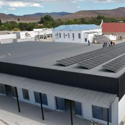 Aerial View Commercial Construction Progress Cradock